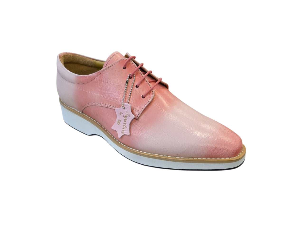 Signature by VQ lace up Genuine leather shoes Pink / 10.5