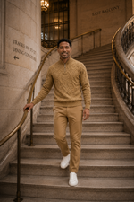 Load image into Gallery viewer, Stacy Adams 1/4 zip sweater
