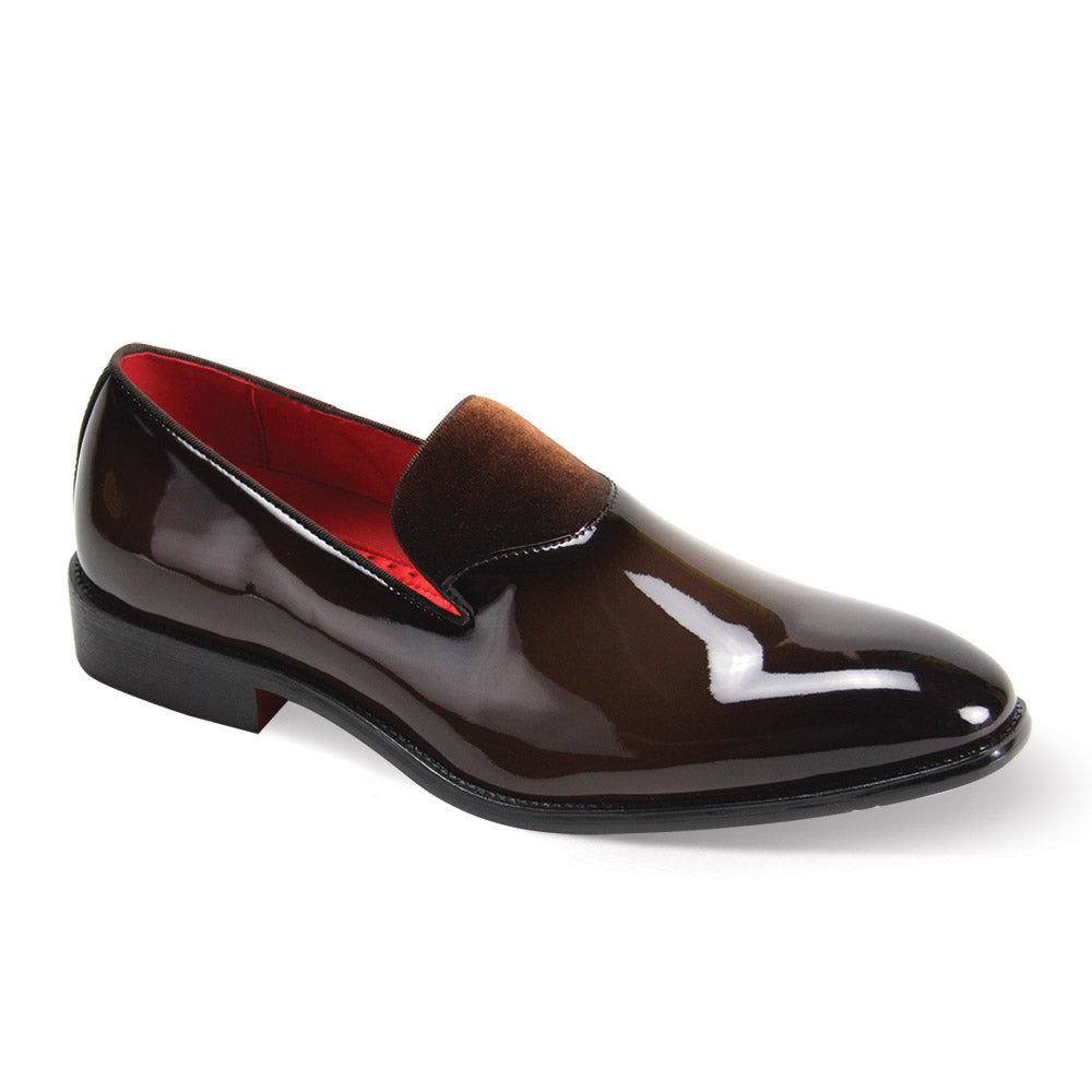 After Midnight Pointed Patent Leather Slip On
