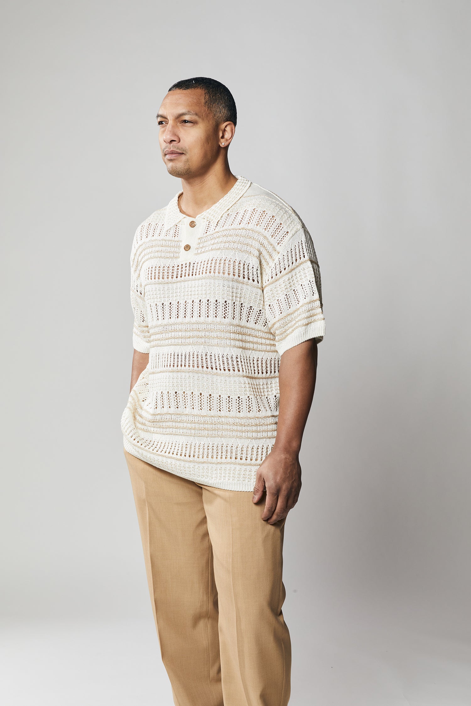 Stacy Adams Knit polo shirt