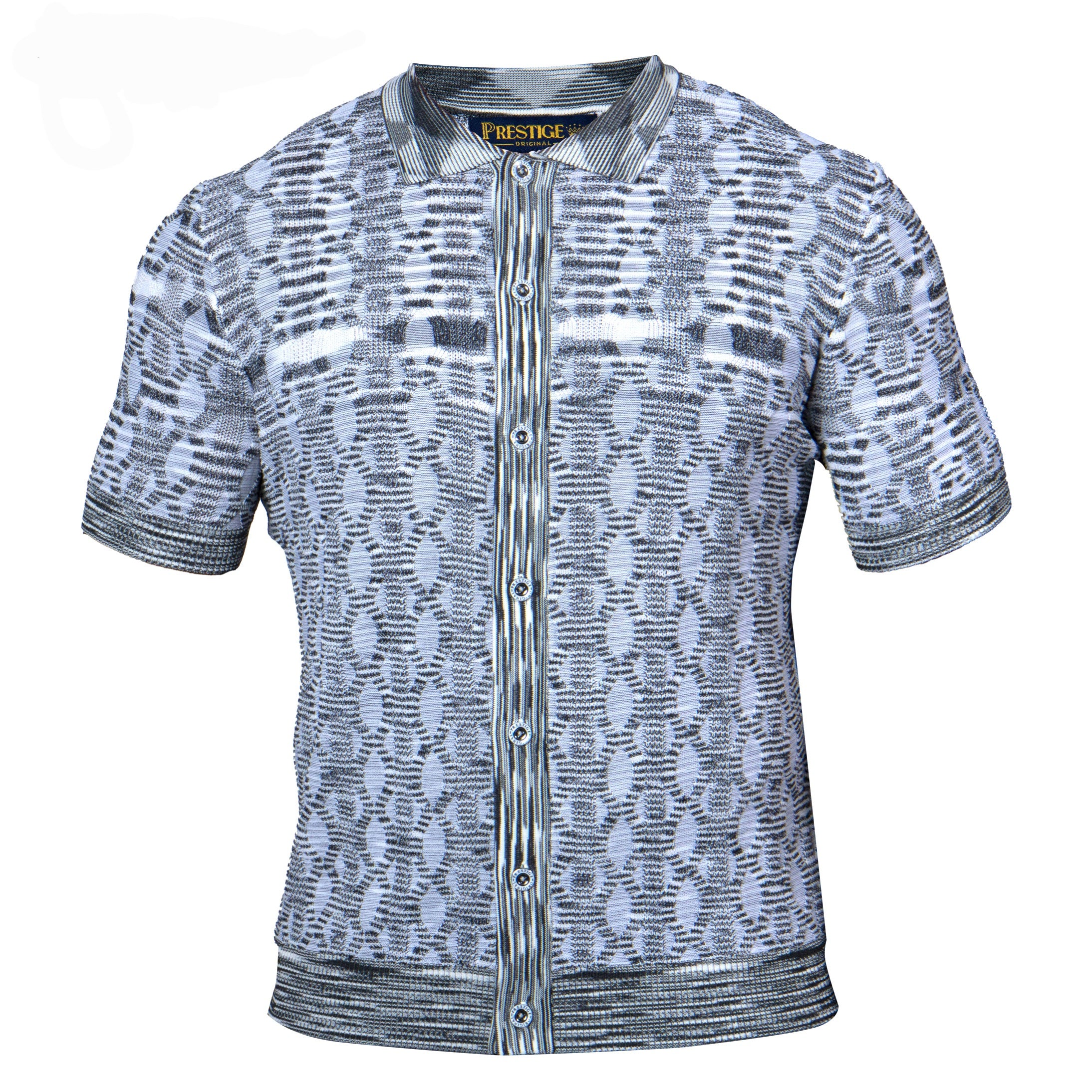 Prestige polo button down knit shirt