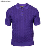 Load image into Gallery viewer, Prestige Knit pattern Polo Shirt
