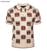 Load image into Gallery viewer, Prestige Knit pattern Polo Shirt
