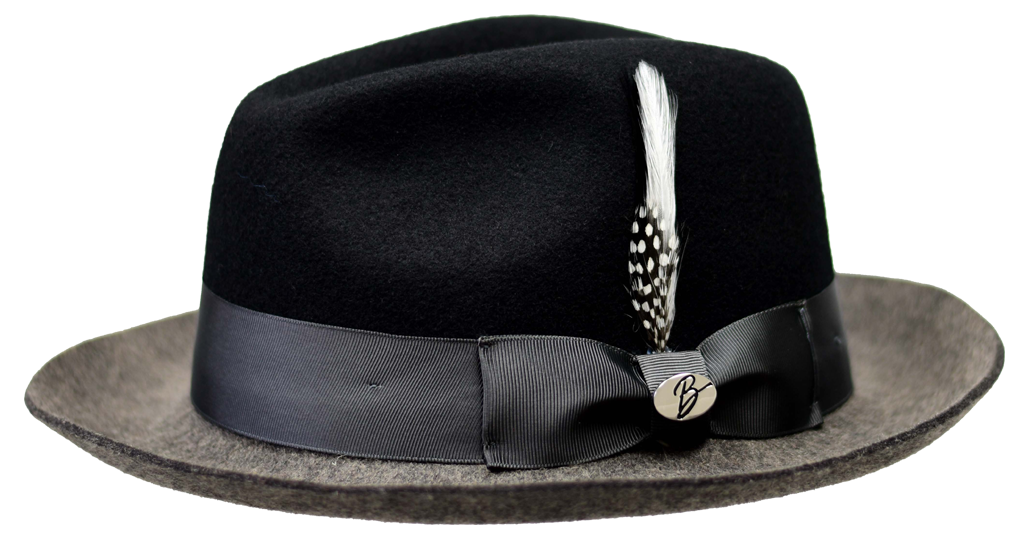 Damien two tone felt hat