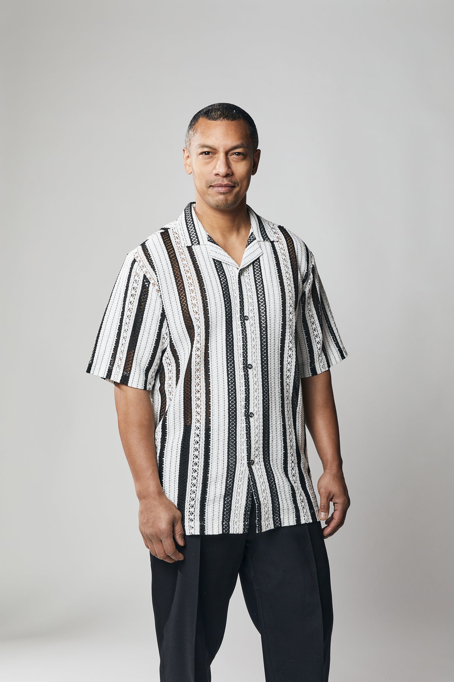 Stacy Adams knit short sleeves fashion shirt