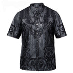 Load image into Gallery viewer, Prestige Luxury lace short sleeves Shirts
