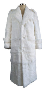 Load image into Gallery viewer, Full skin rabbit fur trench coat online item
