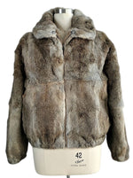 Load image into Gallery viewer, Full skin rabbit fur bomber jacket online item
