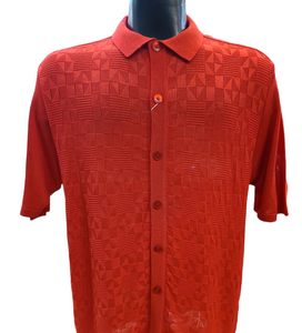 Stacy Adams Button Down Knit Shirts