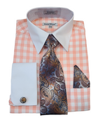 Load image into Gallery viewer, Daniel Elissa Checker  Two Tones Dress Shirt
