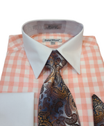 Load image into Gallery viewer, Daniel Elissa Checker  Two Tones Dress Shirt
