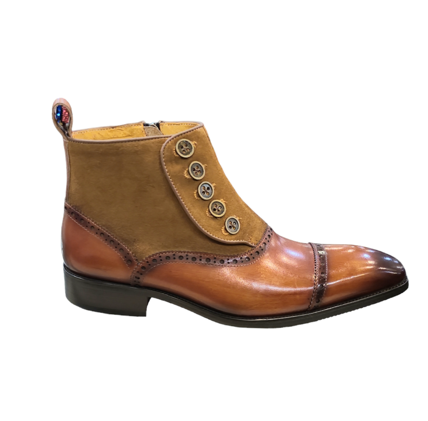 Carrucci High Top Leather Boots