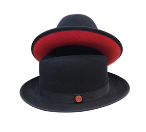 Bruno Capelo Fedora wool red bottom hats