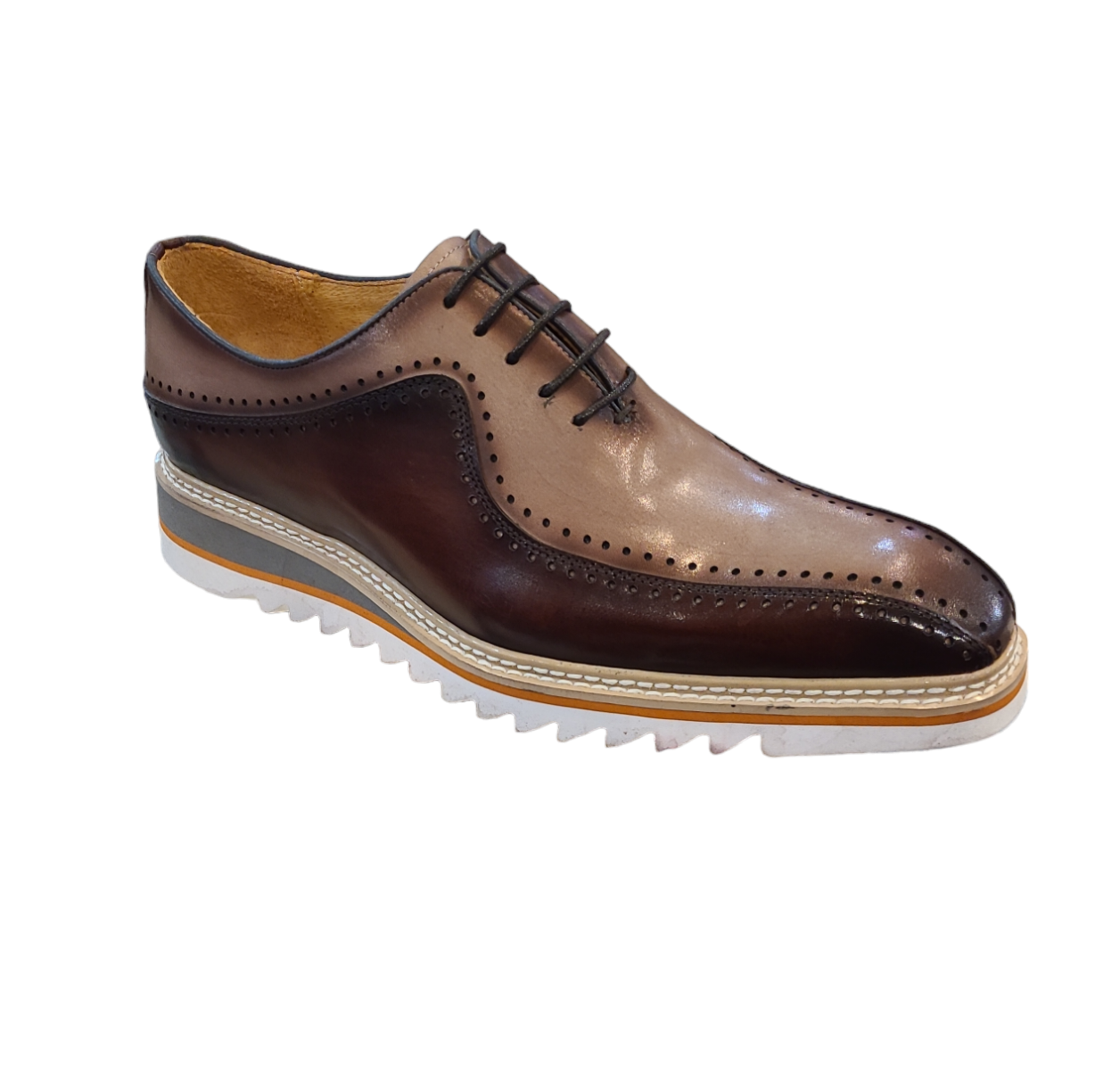 Carrucci Two-tone Wingtip Shoes