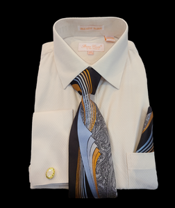 Bruno Conte French Cuff Combo shirt