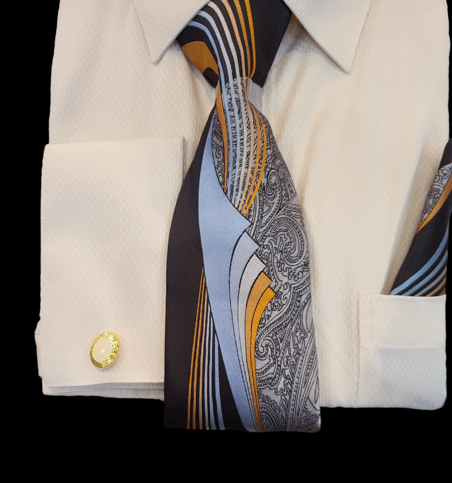 Bruno Conte French Cuff Combo shirt