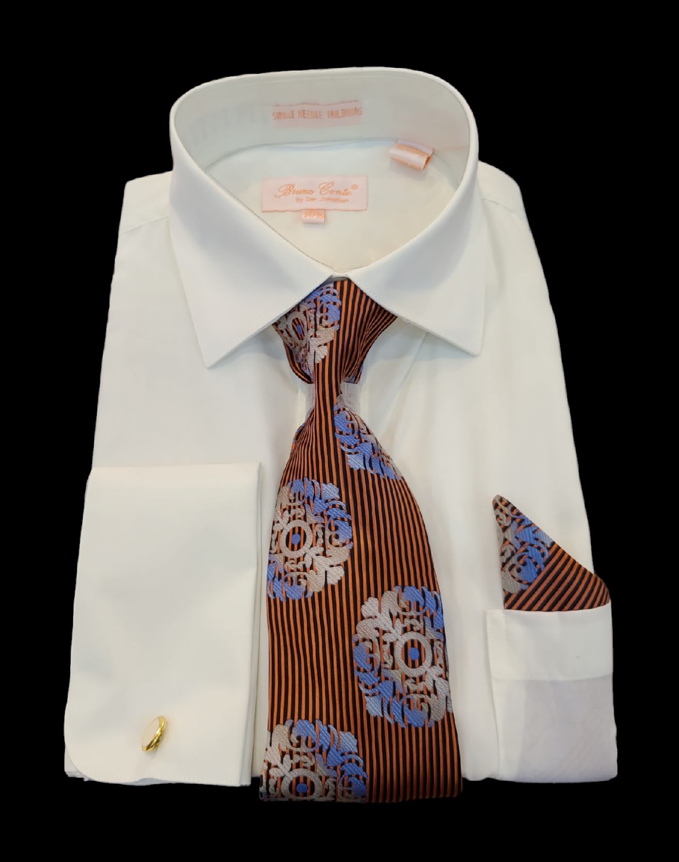 Bruno Conte French Cuff Combo shirt