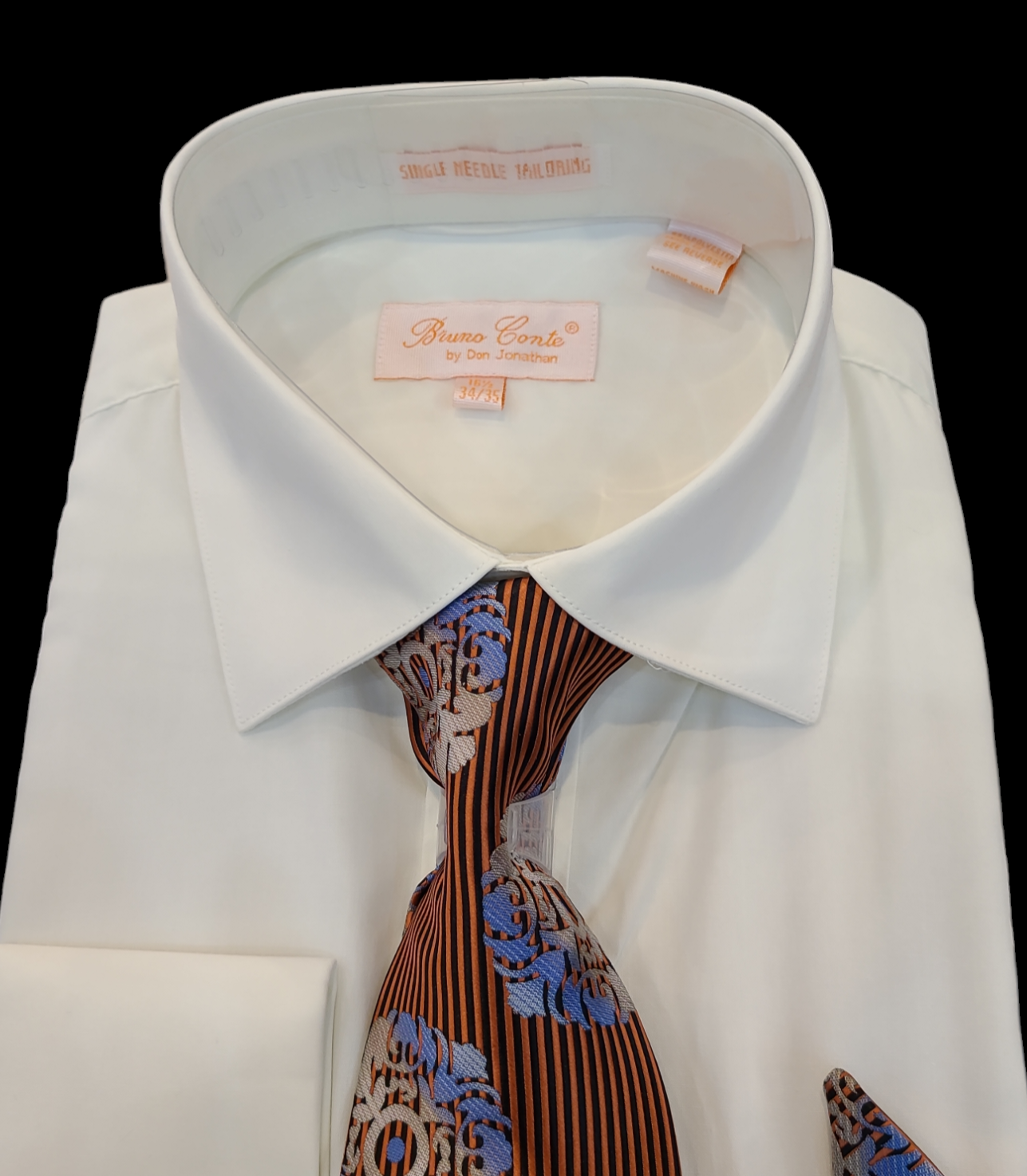 Bruno Conte French Cuff Combo shirt