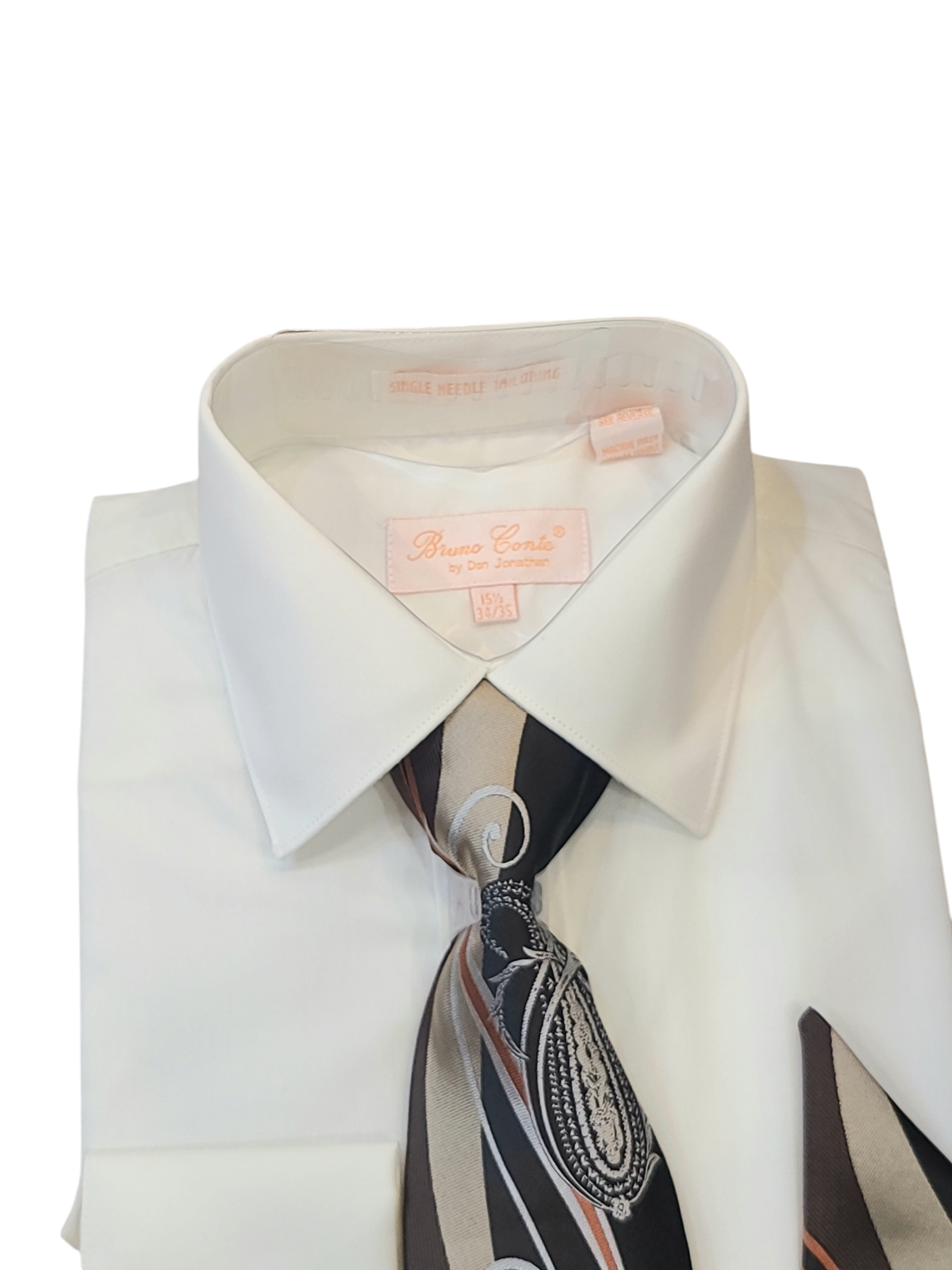 Bruno Conte French cuff Dress shirt combo Burgundy / 19.5 36-37 Bruno Conte French cuff Dress shirt combo Burgundy / 19.5 36-37