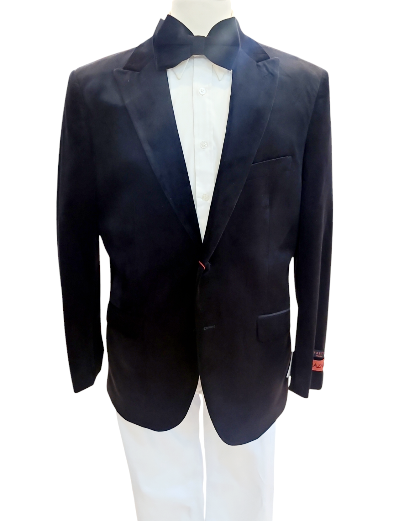 Mazari Micro Velour Sport jacket with Bow Tie