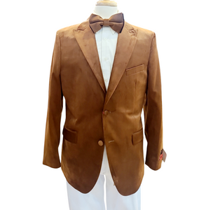 Mazari Micro Velour Sport jacket with Bow Tie