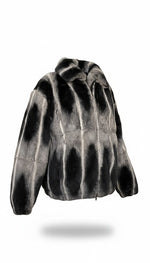 Load image into Gallery viewer, Full skin Rex rabbit bomber jacket
