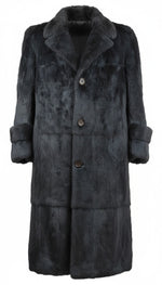 Load image into Gallery viewer, Full skin rabbit fur trench coat online item
