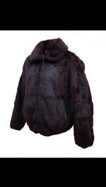 Load image into Gallery viewer, Full skin rabbit fur bomber jacket online item
