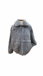 Load image into Gallery viewer, Full skin rabbit fur bomber jacket online item
