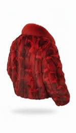 Load image into Gallery viewer, Winter Fur Fox Bomber Jacket
