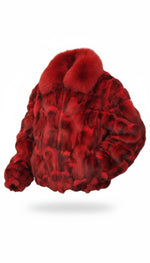 Load image into Gallery viewer, Winter Fur Fox Bomber Jacket
