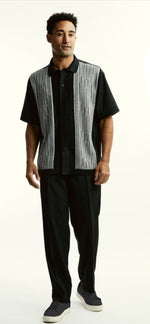 Load image into Gallery viewer, SilverSilk Knit Shirt Set
