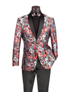 Load image into Gallery viewer, Vinci Modern Fit jacquard fabric floral pattern
