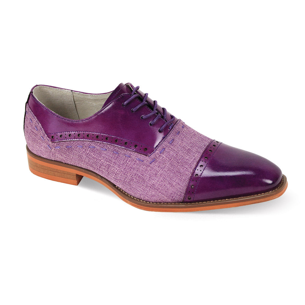 Giovani cap toe two tone shoes