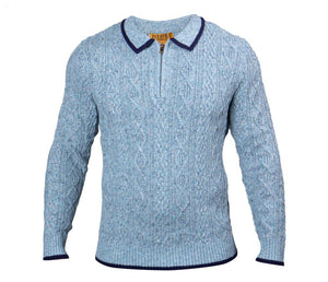 Prestige Polo Wool Blend Cable Sweater