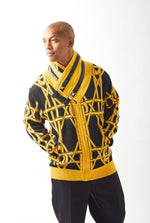 Load image into Gallery viewer, Silversilk Shawl Collar Full Zipper Sweater
