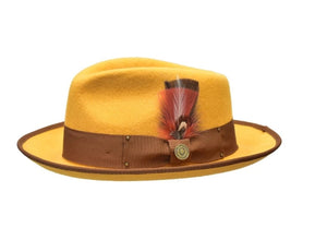 Bruno capelo Lorenzo Two Tone Fedora felt hat