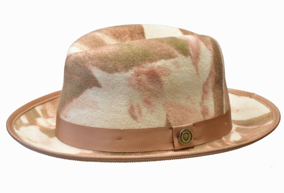 Bruno Capelo Two tone Fedora Wool hat