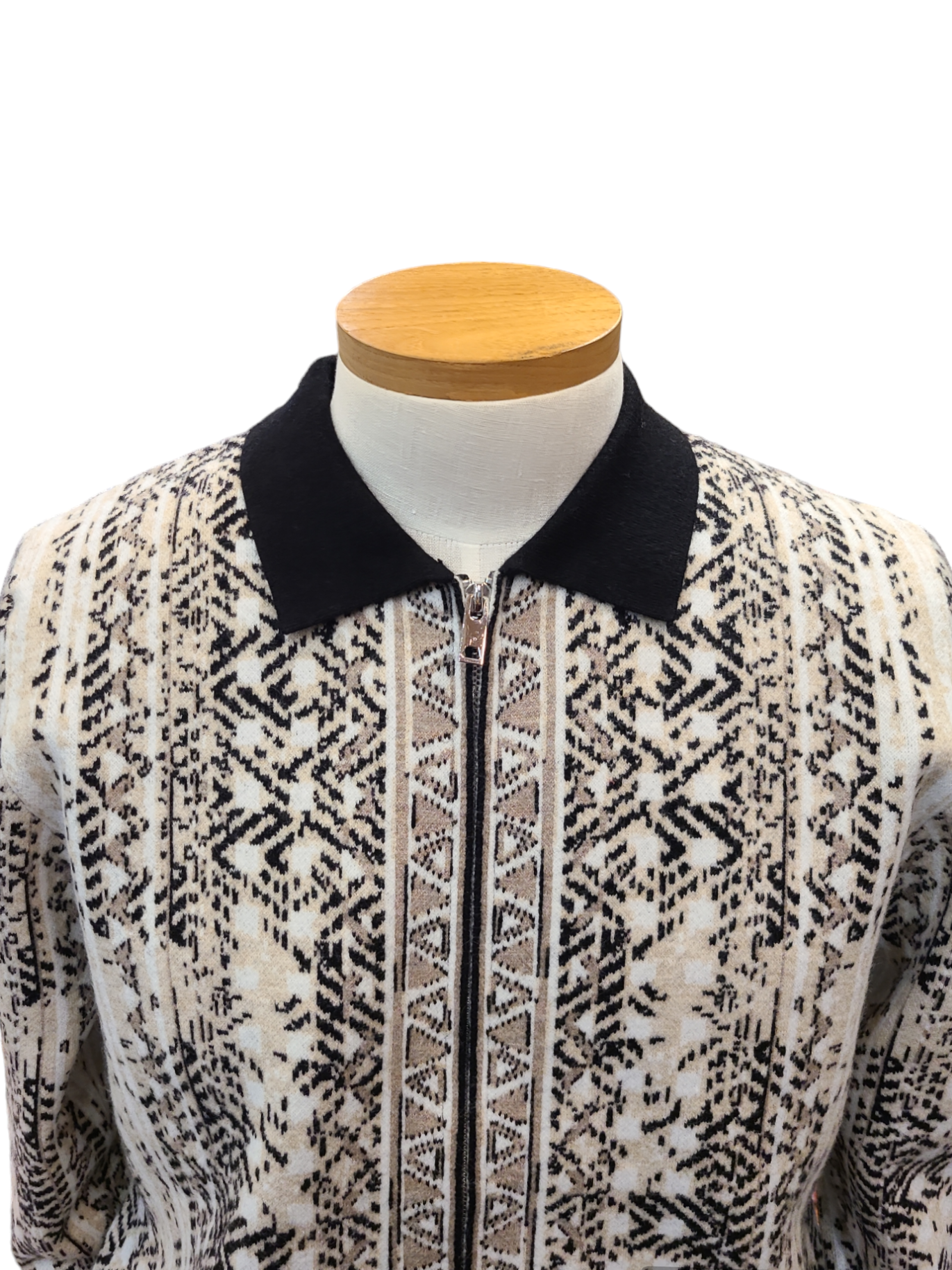 Cigar wool Blend sweater Jacket