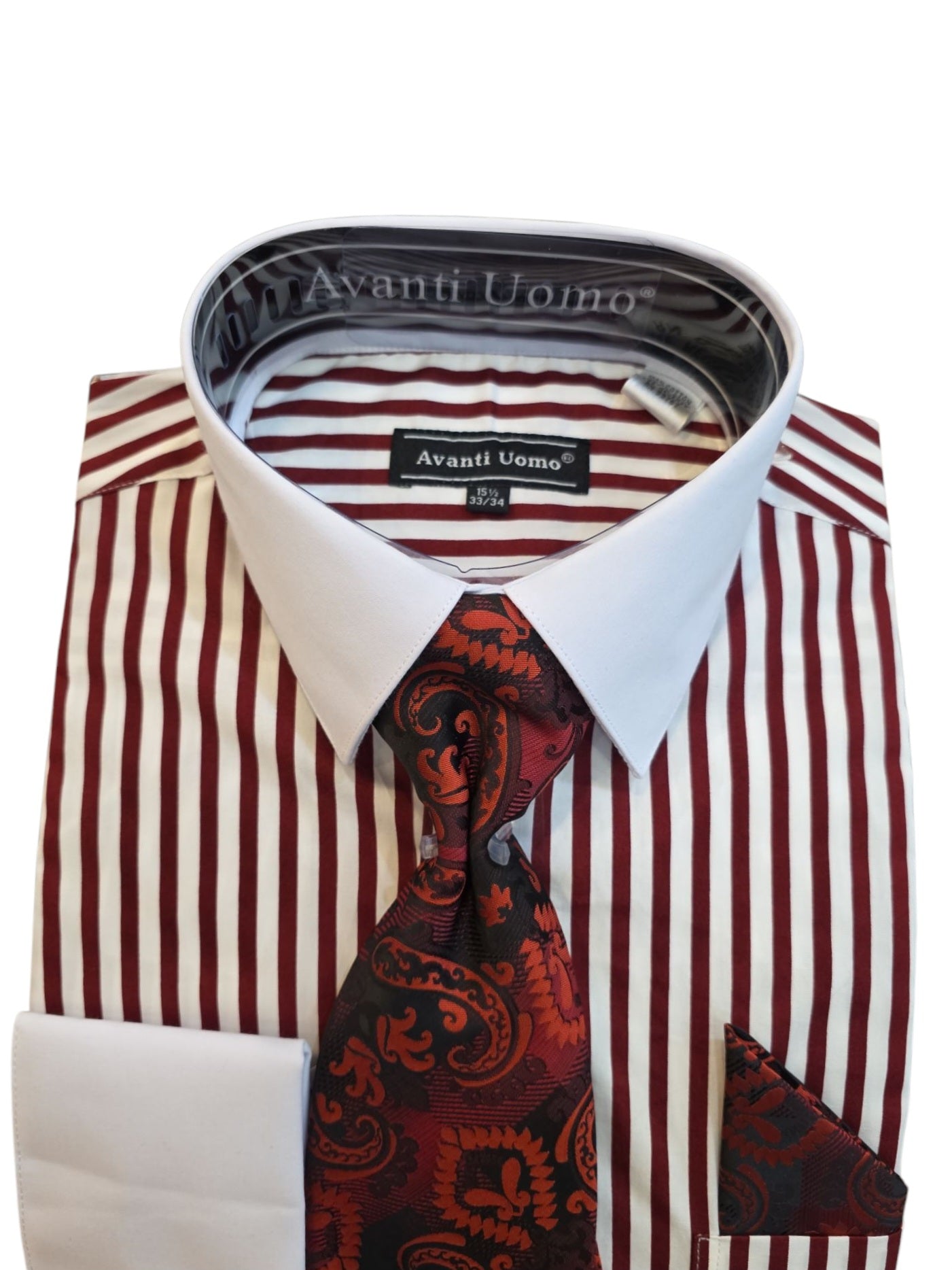 Avanti Uomo pinstripe Dress shirt Blue&white / 15.5 33-34 Avanti Uomo pinstripe Dress shirt Blue&white / 15.5 33-34