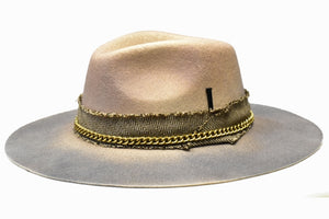 Bruno Capelo Mavrick Two Tone hat with metal chain