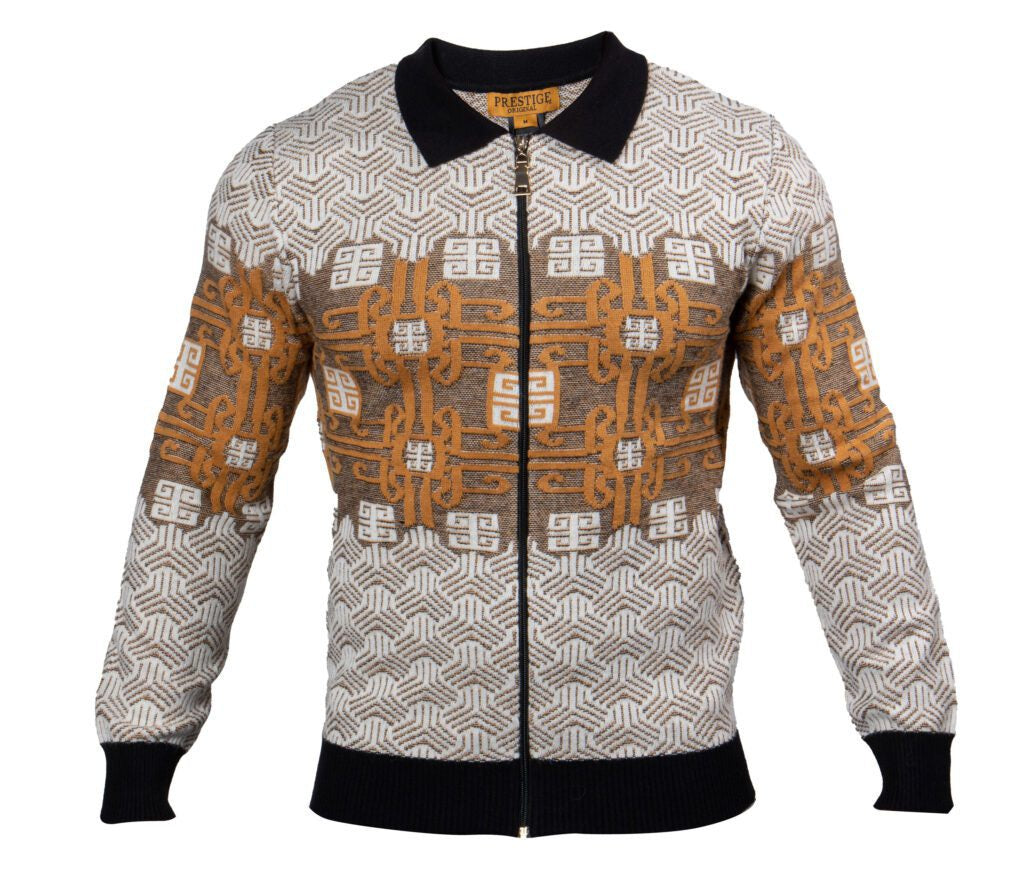Prestige Full Zipper Wool Blend Sweater