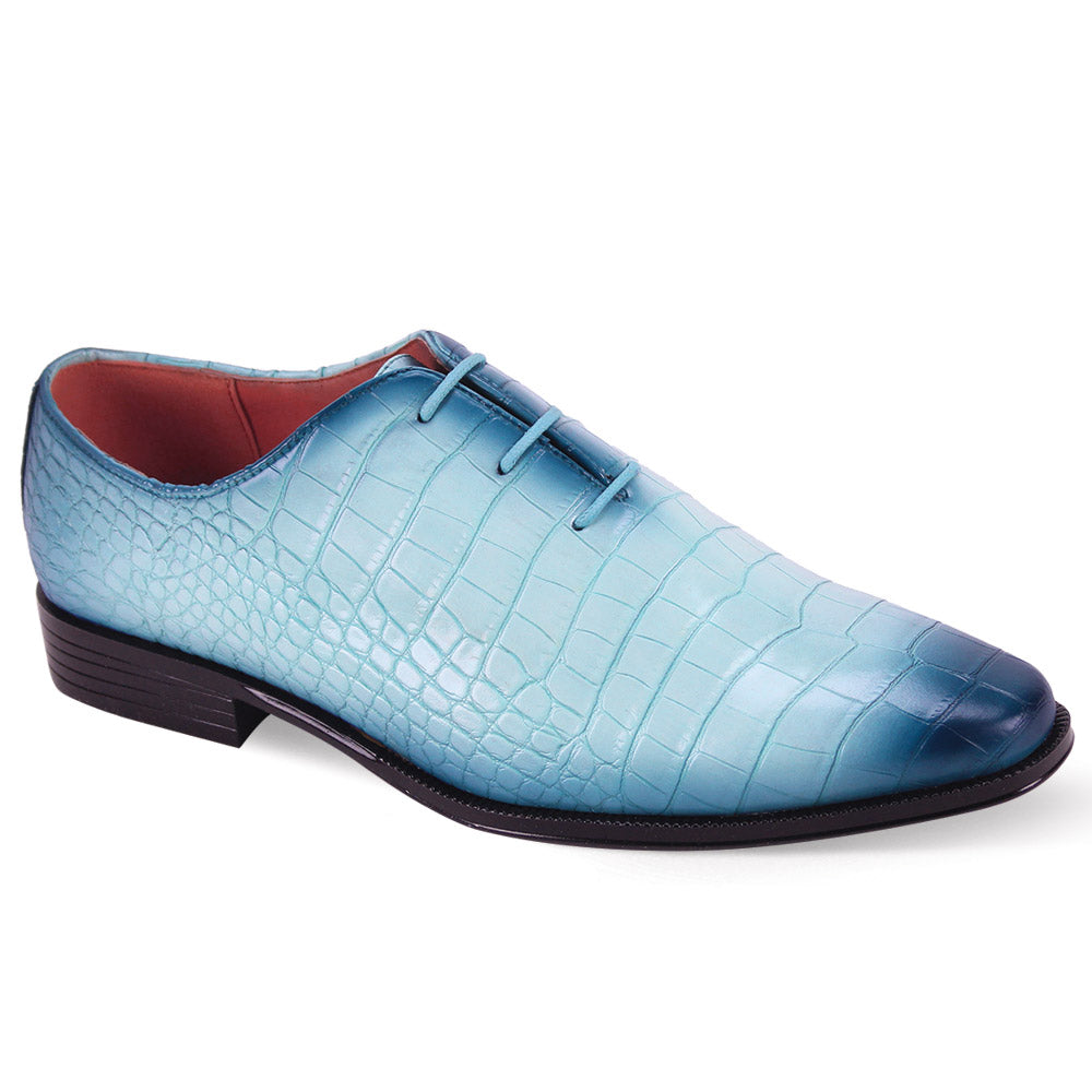 Antonio Cerrelli Lace up Croc print Shoes