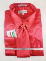 Load image into Gallery viewer, Satin Dress shirt with matching Tie set
