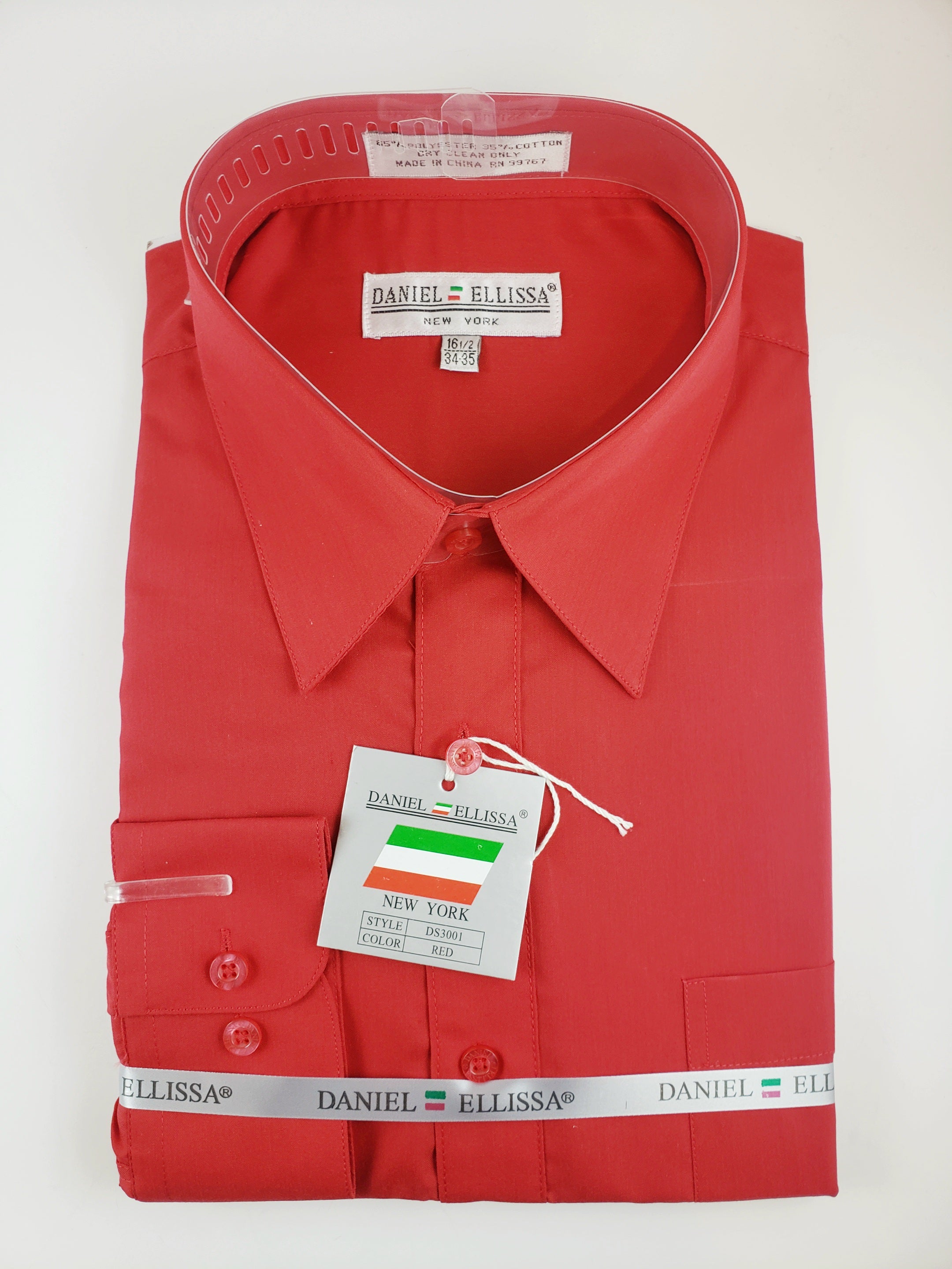 Daniel Elissa Basic Dress shirt Silver / 17.5 34-35 Daniel Elissa Basic Dress shirt Silver / 17.5 34-35