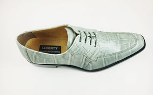 Liberty Croc print lace up shoes