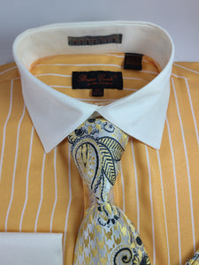 Pinstripe Dress shirt with Matching tie set