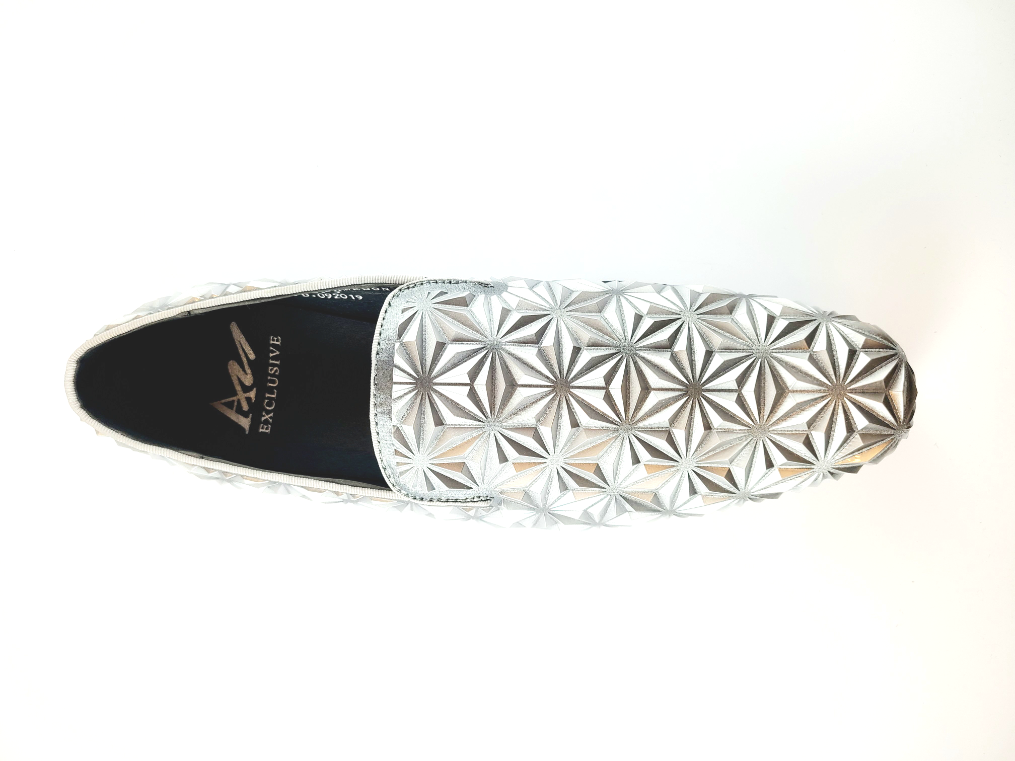 After midnight Slip on Swirl Pattern shoes
