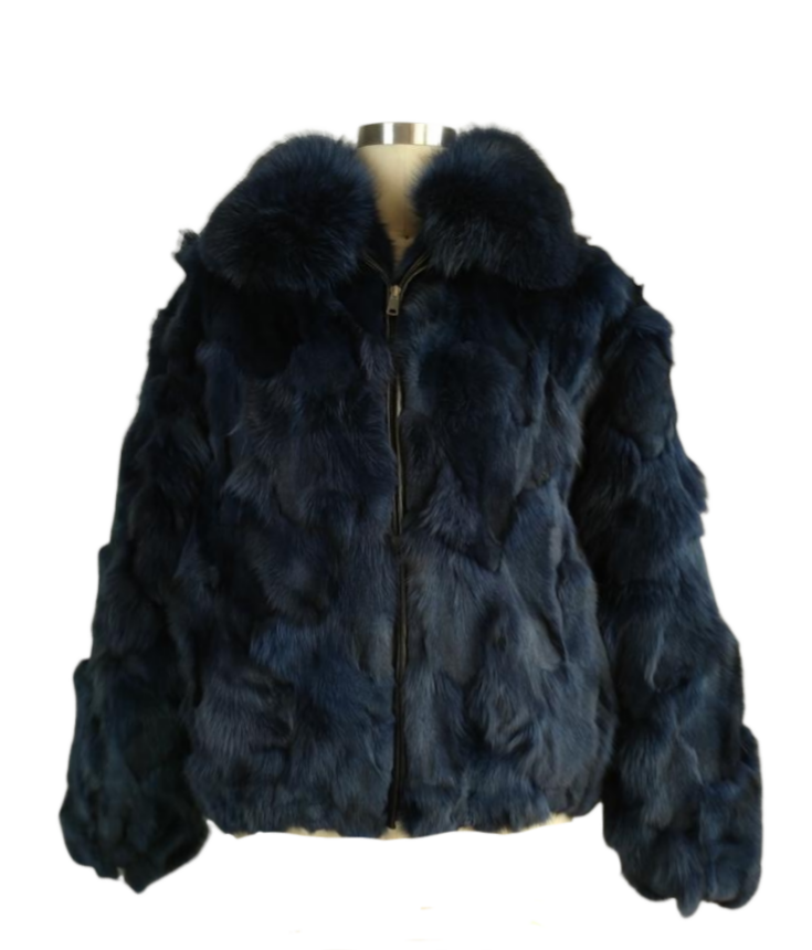Winter Fur Fox Bomber Jacket