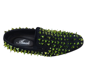 Gold spiked sales prom shoes